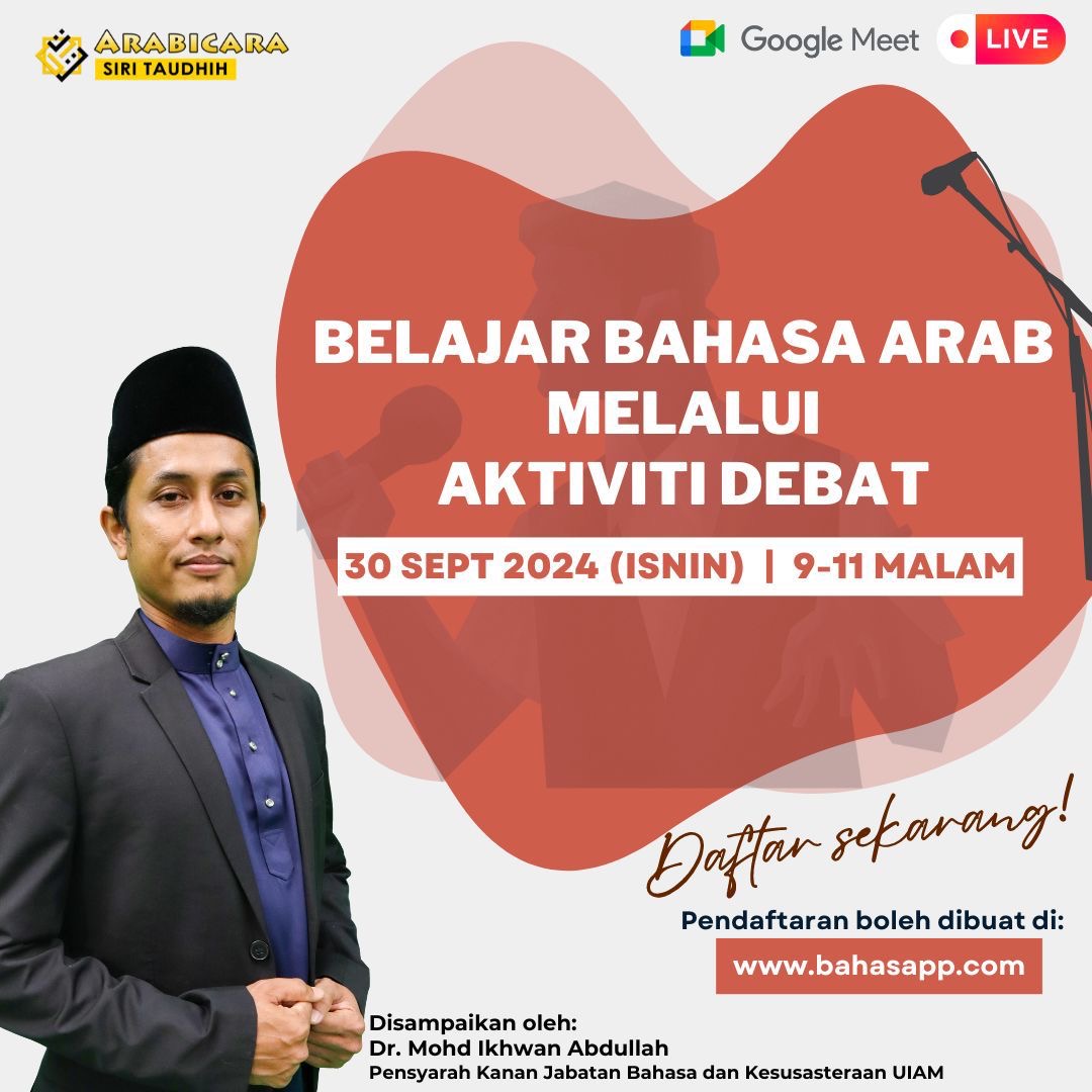 [LIVE 30 SEP] Belajar Bahasa Arab Melalui Debat